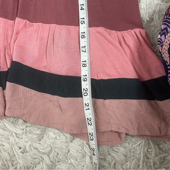 Anthropologie Meadow Rue Color Block Ruffle Top - Picture 15 of 15